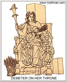 Demeter on her throne